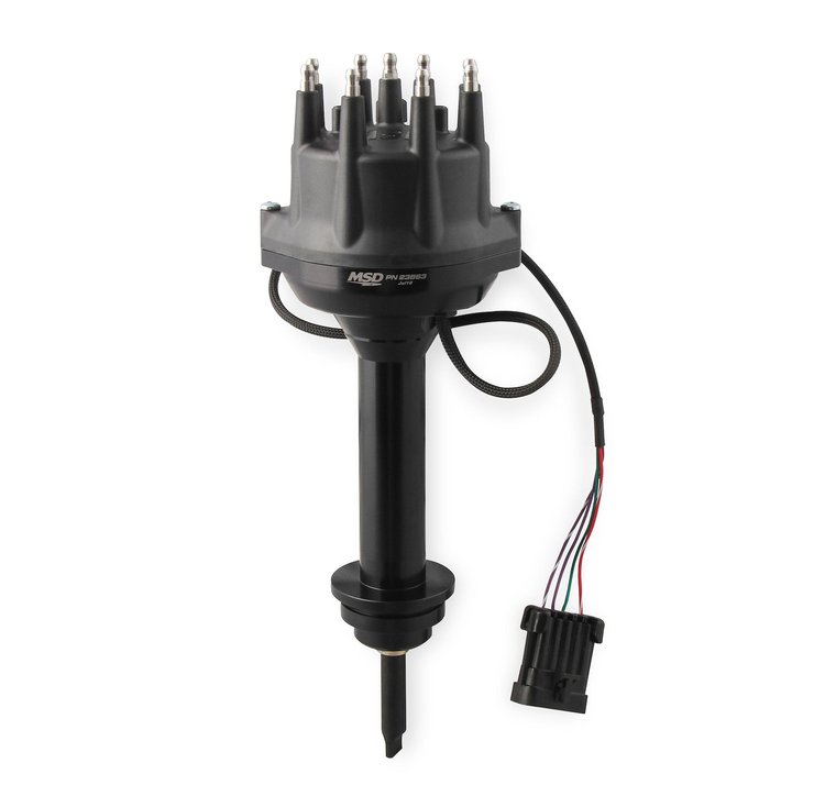 Pro-Billet EFI Dual Sync Distributor Chrysler 250, 361, 383, 400 - Black Cap