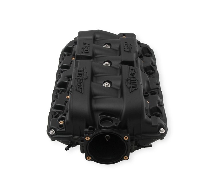 AirForce Intake Manifold GM LS1/LS2/LS6 - Black with Solid Black Logos