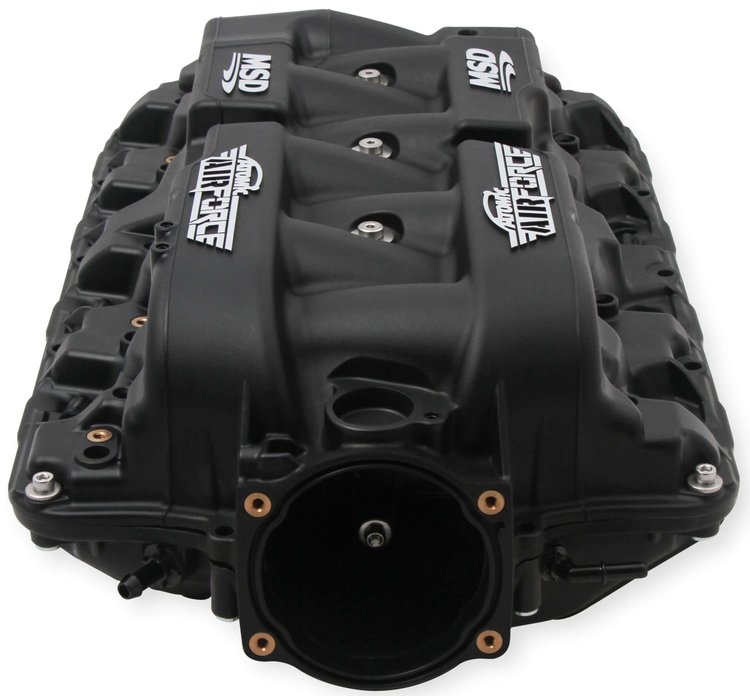 AirForce Intake Manifold GM LS1/LS2/LS6 - Black with Gray Logos
