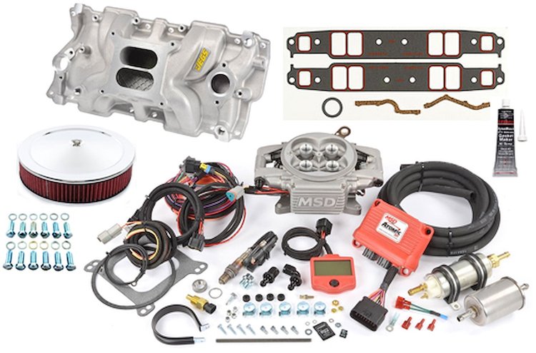 Small Block Chevy Intake & EFI Kit Max 525 HP