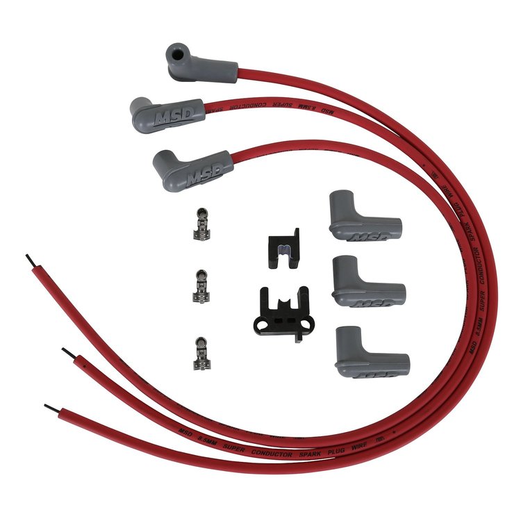 Red Super Conductor 8.5mm Wires Jet Ski (Triple), 3-Cylinder