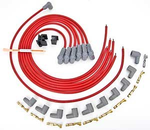 Red Universal 8.5mm Wire Set 6-cylinder with socket cap