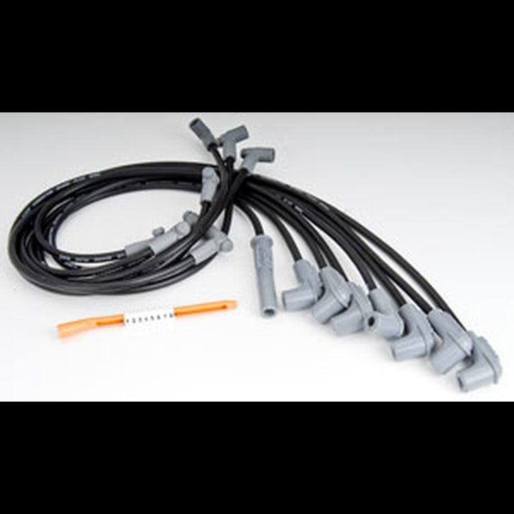 Black Super Conductor 8.5mm Wires 1984-91 Corvette 350 TPI w/HEI