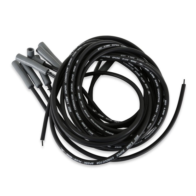 Black Universal 8.5mm Spark Plug Wire Set Chrysler Hemi