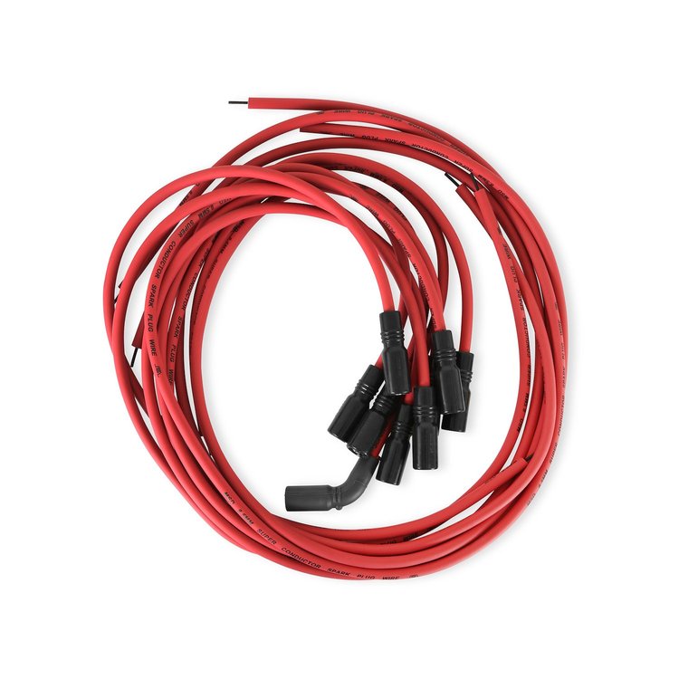Red Universal 8.5mm Spark Plug Wire Set GM LT1