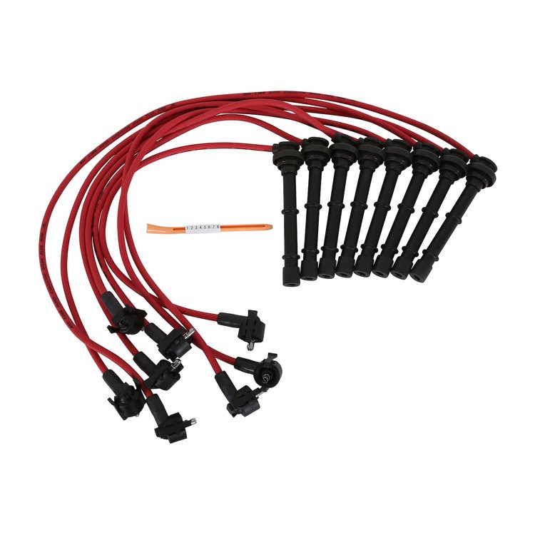 Super Conductor Spark Plug Wire Set, 1996-1997 Ford Mustang Cobra 4.6L, 8.5 mm [Red]