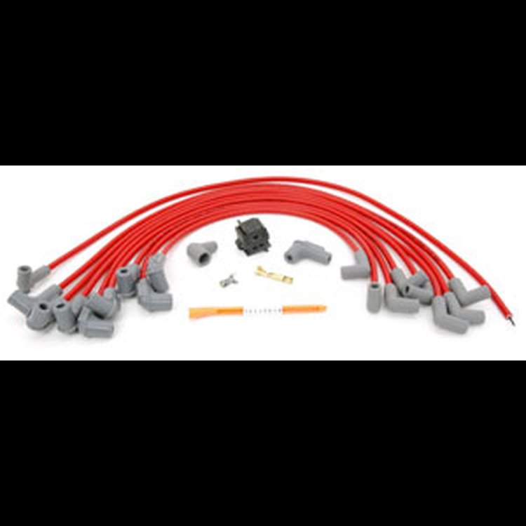 Red Super Conductor 8.5mm Wires SB-Chevy with MSD Front Drive Distributor #8710
