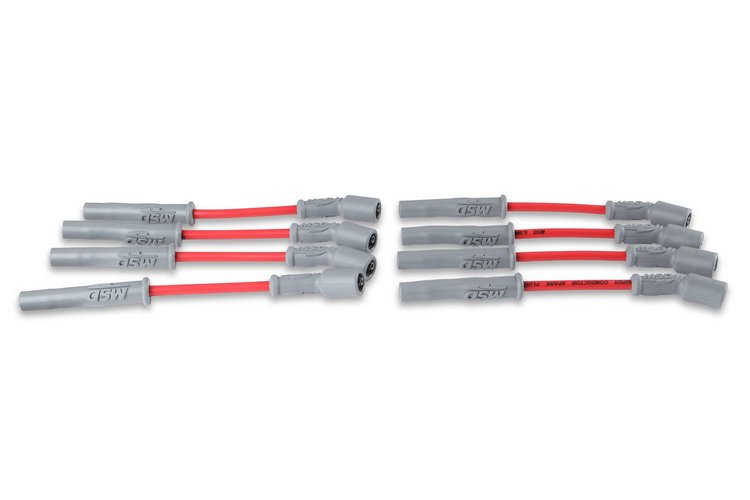 33829 Super Conductor 8.5 mm Spark Plug Wires for Select GM Models w/Gen V LT1, LT4 Engines [Red]