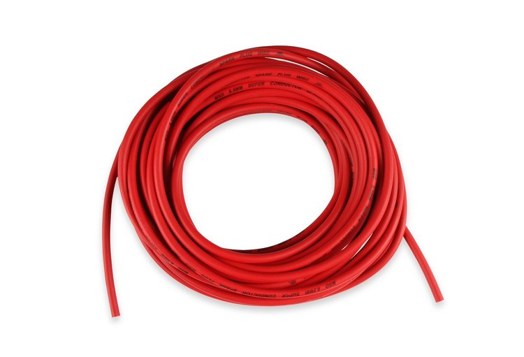 Super Conductor 8.5mm Spark Plug Wire - Red - 50-Ft. Roll