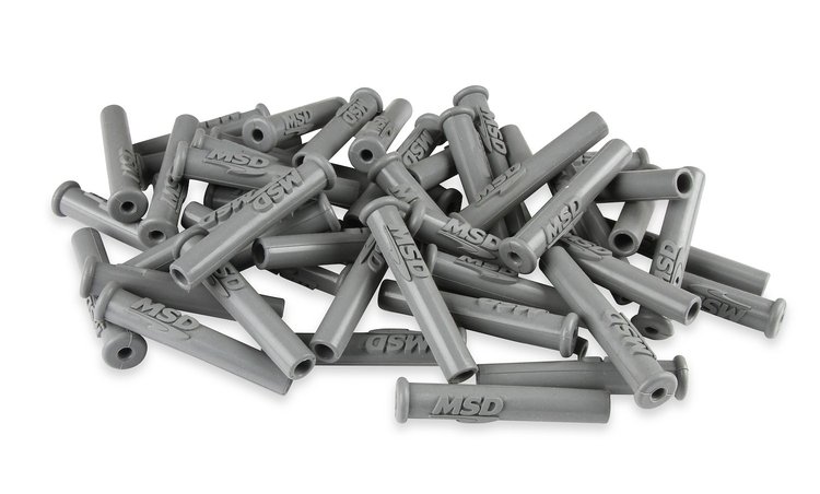 Straight/Multi-Angle Spark Plug Boots for 8.5 mm Super Conductor Wire - Set of 50