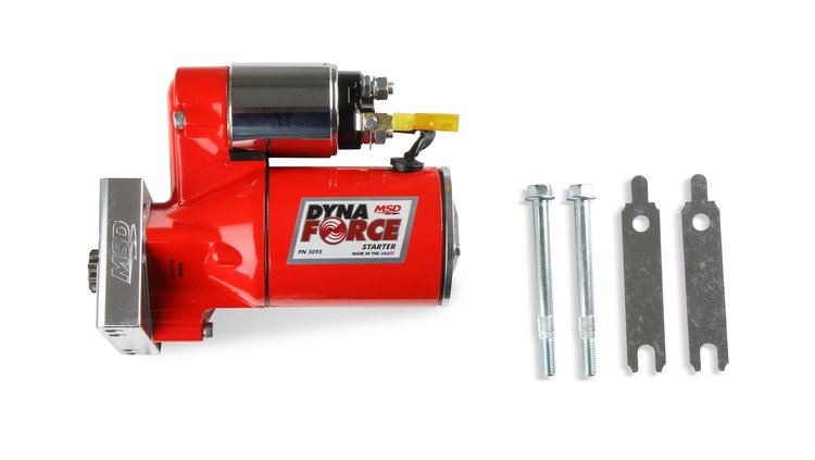 5095 DynaForce High-Torque Starter for Chevy Small, Big Block Engines w/Straight Mount Holes [Red]