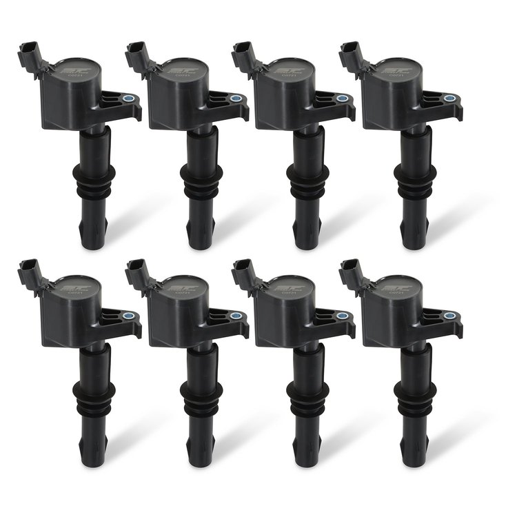 Ignition Coils for 2004-2008 Ford 4.6L and 5.4L 3-Valve Modular Engines [Black]
