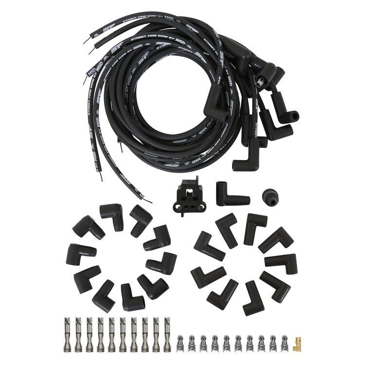 Street Fire Spark Plug Wires Distributor Boots: 90° HEI (Male Post) & Socket (female)