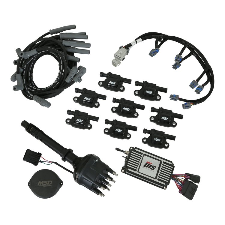 601513 Direct Ignition System [DIS] Kit Small Block Chevy, Big Block Chevy - Black
