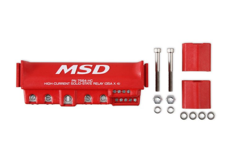 7564-HC High-Current Solid-State Relay w/4 Channels, 35 Amps Each [Red]