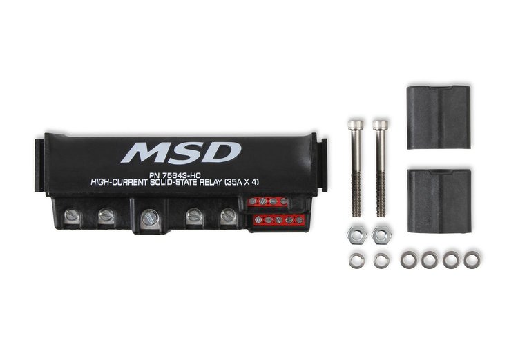 75643-HC High-Current Solid-State Relay w/4 Channels, 35 Amps Each [Black]