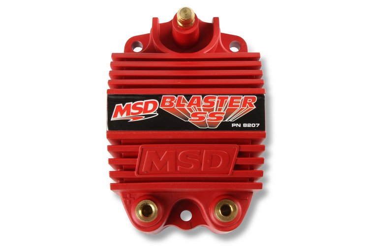 Red Blaster SS Coil For Electronic and MSD Ignitions [Brass Terminals]