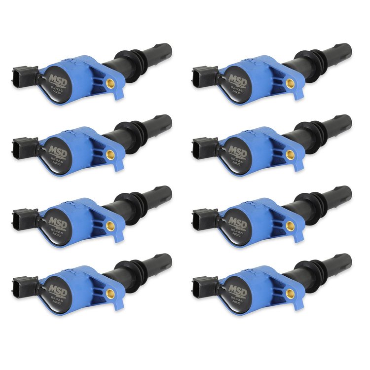 824385 Blaster Coil-On-Plug Ignition Coil Set 2004-2008 Ford 4.6/5.4/6.8L 3-Valve [Blue]