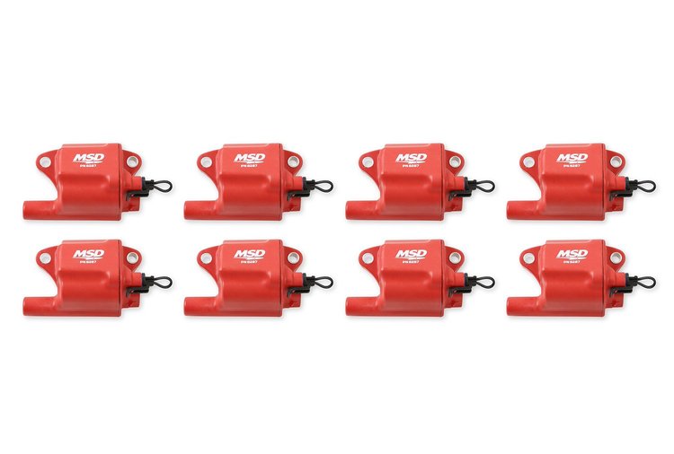 82878 Pro Power Series Ignition Coil Set GM LS2/LS7 Engines [Red]