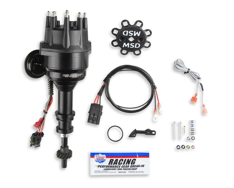 Pro-Billet Ready-to-Run Distributor Ford 351C-460 Black - Steel Gear