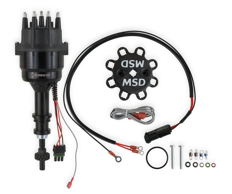 Marine Ready-to-Run Distributor Ford 351C-460 - Black - Steel Gear