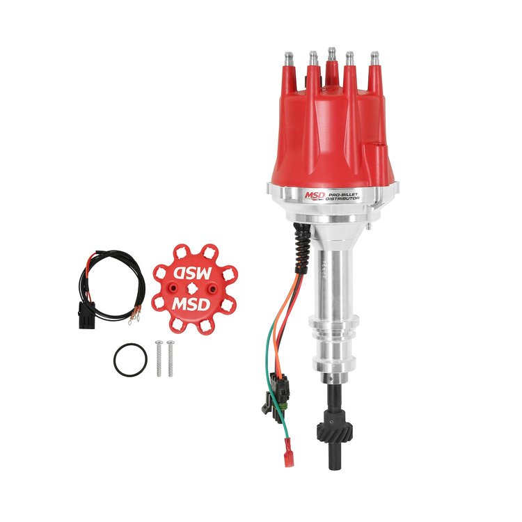 Digital E-Curve Pro-Billet Distributor Small Block Ford 289/302 - Red