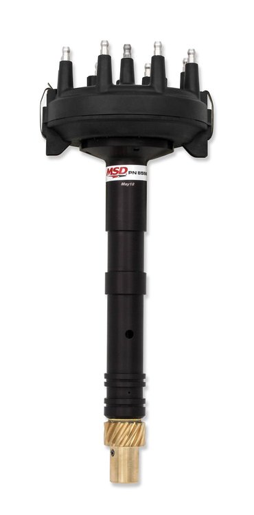 Crank Trigger Distributor Tall Block Chevy V8 - Black Cap