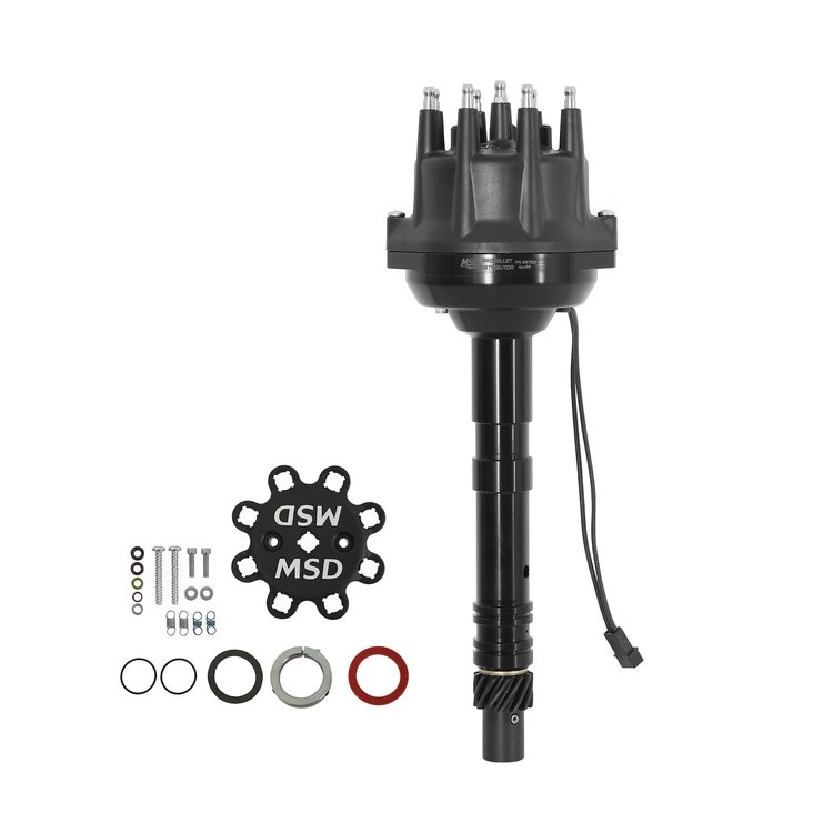 Pro-Billet Small Cap Distributor Chevy V8 Black