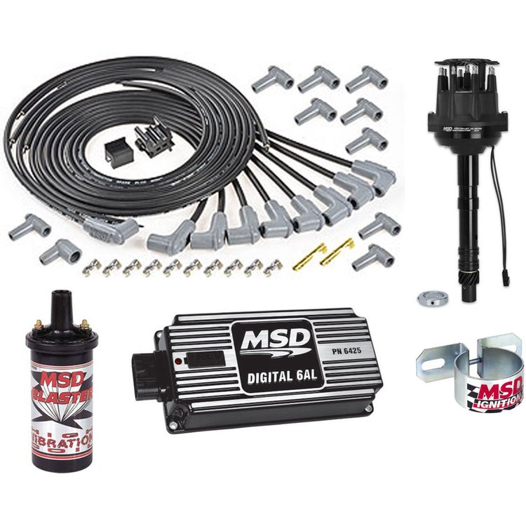 Pro-Billet Small Cap Distributor Kit Chevy V8 Black