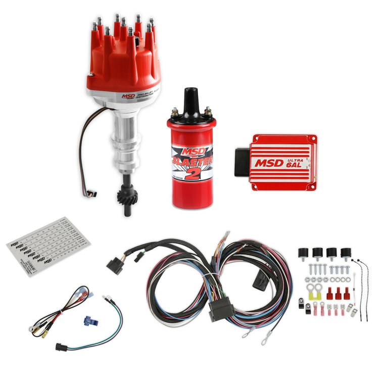 Small Block Ford Ignition Kit with Pro-Billet Distributor, Ignition Control and Coil