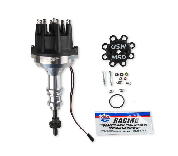 Pro-Billet Distributor Ford 289-302 - Black - Steel Gear