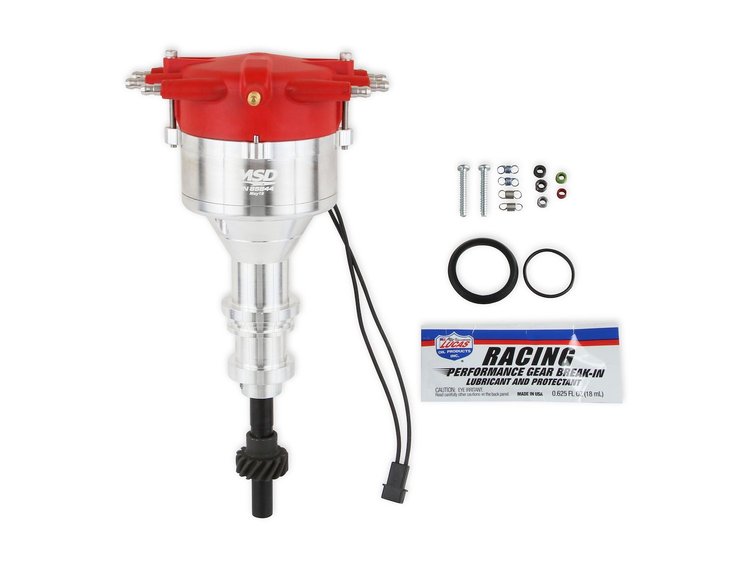 Pro-Billet Flat-Top Distributor Ford 351W - Red Crab Cap