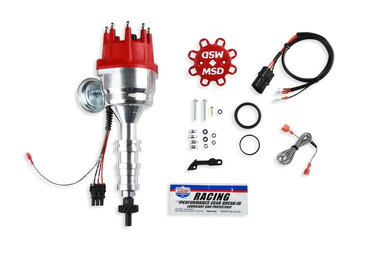 Pro-Billet Distributor Ford FE - Red - Steel Gear