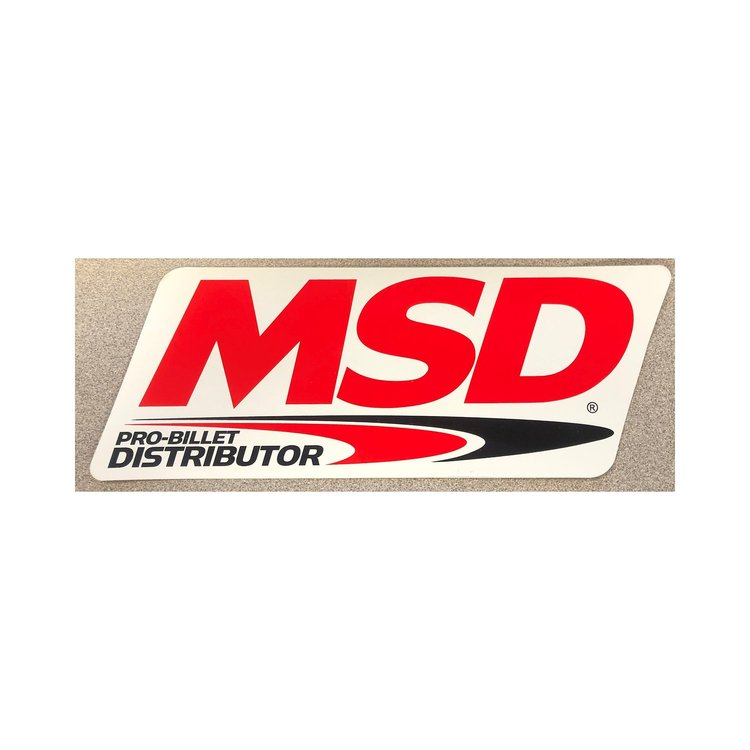 MSD Pro-Billet Distributor Decal 9" x 4"
