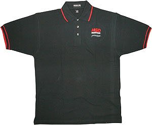MSD Racing Polo Shirt Black/Red Trim