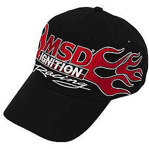 Cap Black w/Red Flames