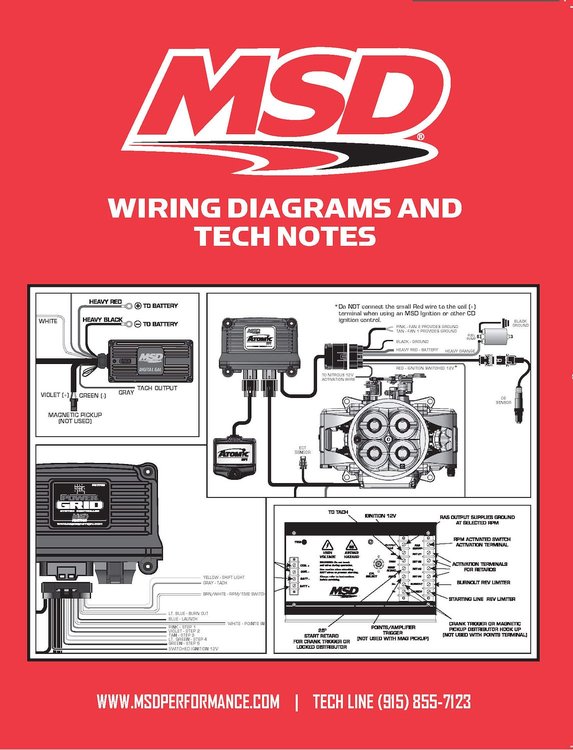 MSD Wiring Diagrams and Tech Notes Book