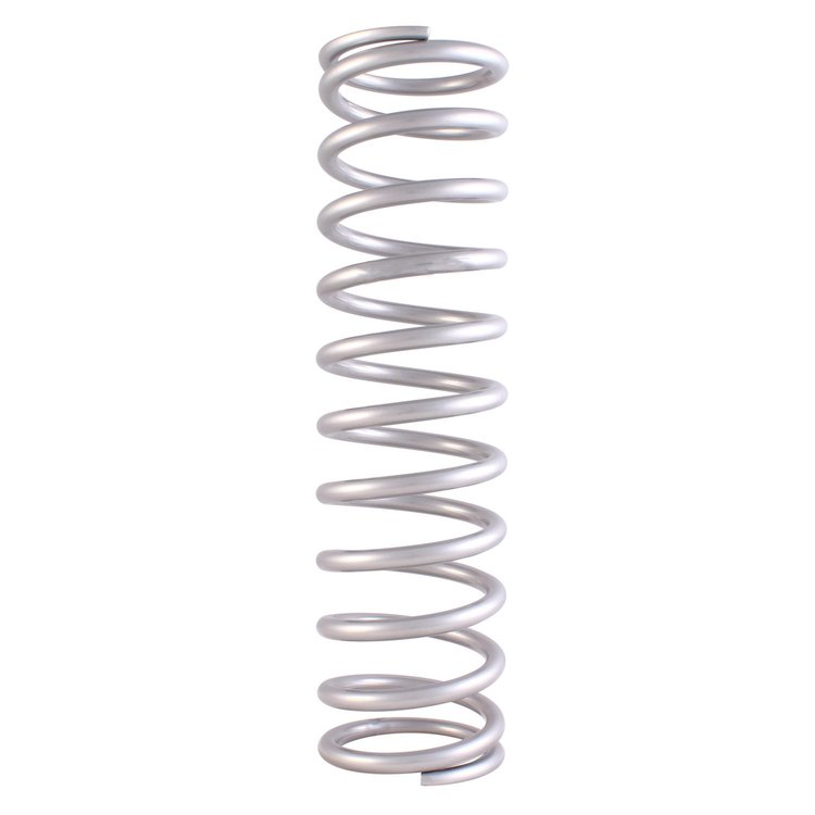 12-525 Silver Coil Spring, Spring Chrome Silicon 2-1/2 Id 12-525 Lbs