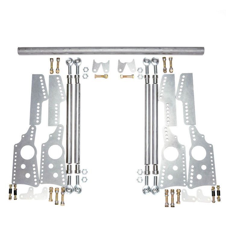 7838-1067 QA1 Drag Four Link, HD Pro Rear Drag 4-Link Component Kit