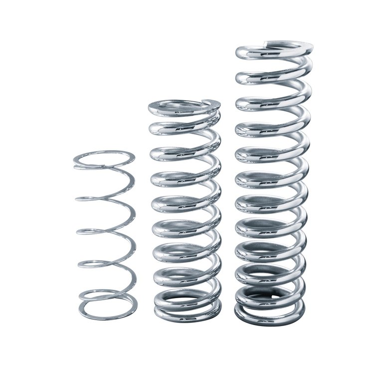 8" Polished Chrome Coil Spring Rate: 150 lbs
