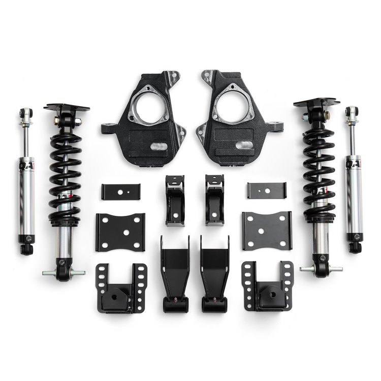 LK11-GMT03 4/6 Lowering Kit, 07-16 GM 1500, 2WD Cast Arms, Single Adjust