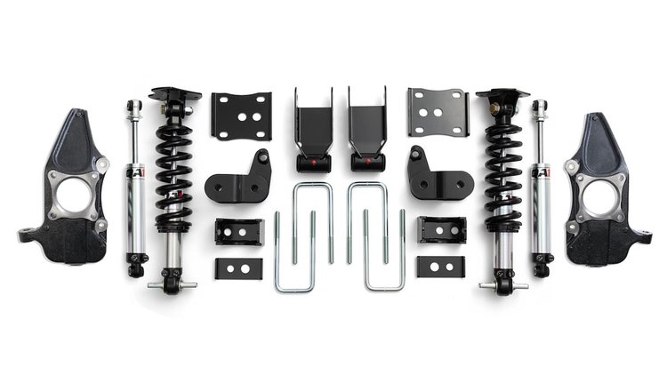 LK12-FF01 3/5 Drop F150 2WD, 3/5 Lowering Kit, 15-20 F150 2WD, W/Spindles, Double Adj.