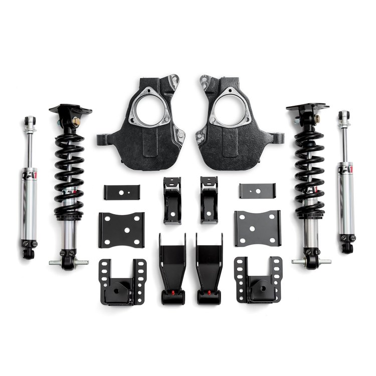 LK22-GMT04 4/6 Lowering Kit 14-18 GM 1500,4WD Stamped/Al. Arms Double Adjust