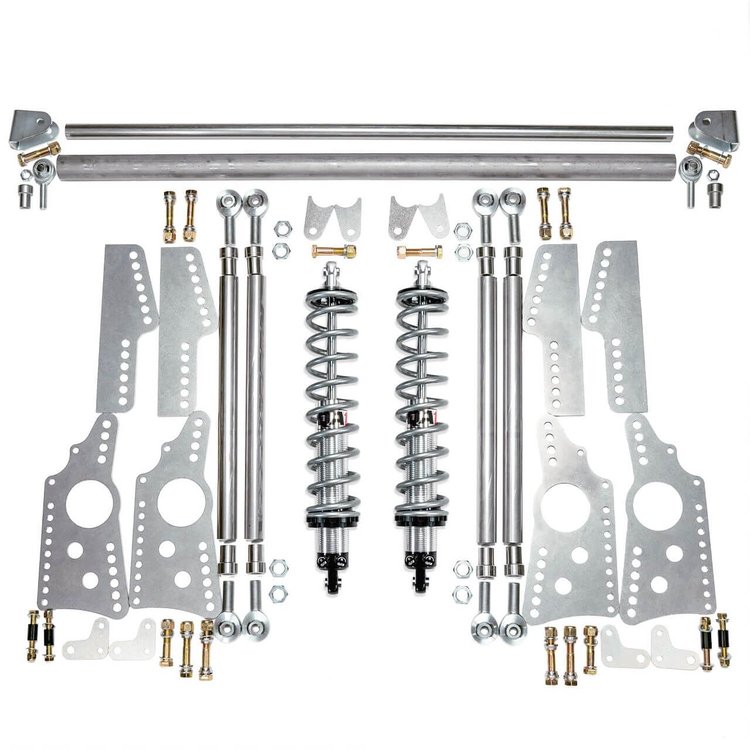 R270-150 QA1 Drag Four Link, HD Pro Rear Drag 4-Link System, Double Adjust, 150lb Springs