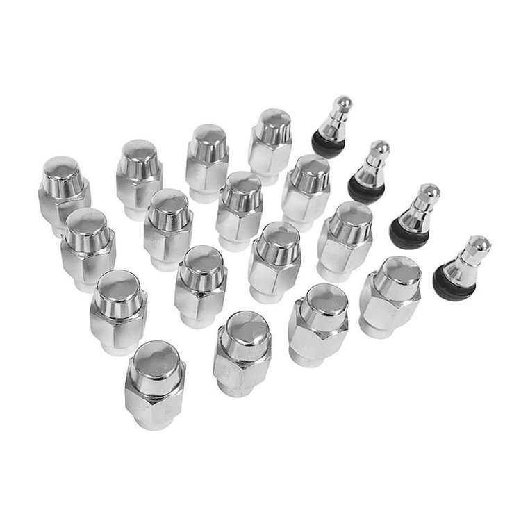 LW-LN002-16 Wheel Installation Kit, 1/2 in.-20 Lug Nuts, (4) Valve Stems