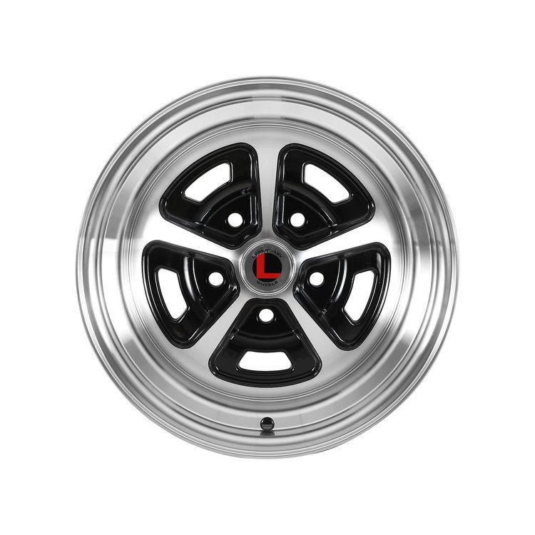 LW50-50757A Magnum 500 Wheel [Size: 15"x7"] Gloss Black/Machined Finish
