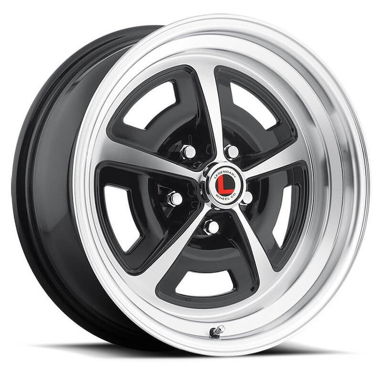 LW50-50857A Magnum 500 Wheel [Size: 15"x8"] Gloss Black/Machined Finish