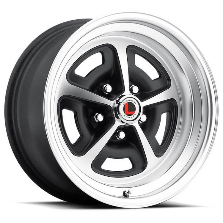 LW50-60854D Magnum 500 Wheel [Size: 16"x8"] Satin Black/Machined Finish