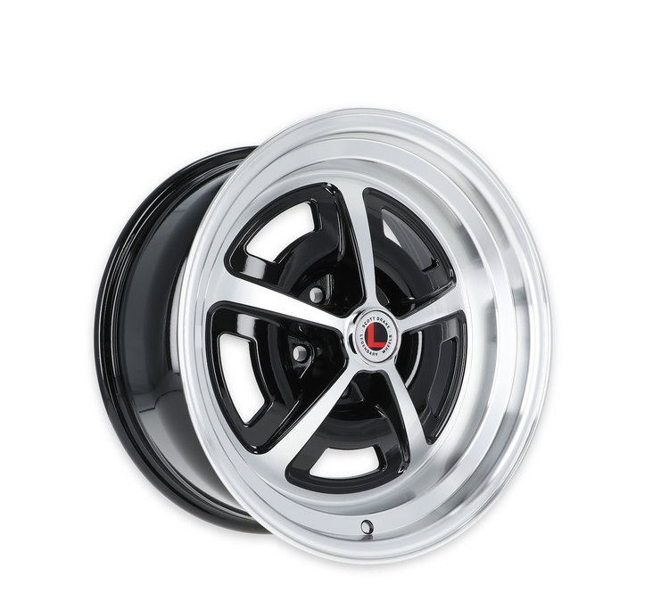 LW50-70854A Magnum 500 Wheel [Size: 17"x8"] Gloss Black/Machined Finish