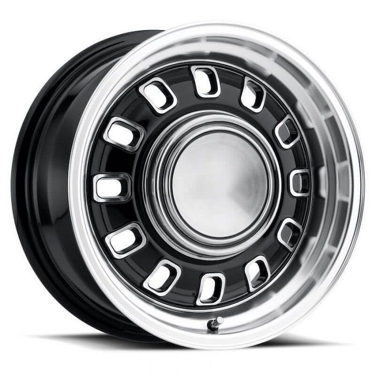 LW60-50754A 12 Slot Wheel [Size: 15"x7"] Black Finish